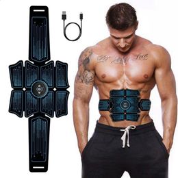 EMS électrique ventre corps minceur ceinture intelligent stimulateur musculaire abdominale minceur masseur Fitness perdre du poids graisse brûler unisexe 240123