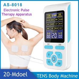 EMS Elektrische Spierstimulator Tientallen Acupunctuur Gezicht Body Massager Digitale Therapie Herald Massage Tool Dropship 240313