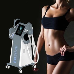 Ems Fat Burning Tesla 4 poignées Body Sculpting Muscle Stimulation Salon Instrument EMS Slim EMSlim Machine Non Invasive Shaper Et Entraînement Musculaire Appareil Minceur