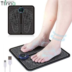 EMS Foot Massager Mat Electric Health Care tens fisioterapia masajeador pes muscular terapia fisica masaje salud muscle relax 220512212u L230523