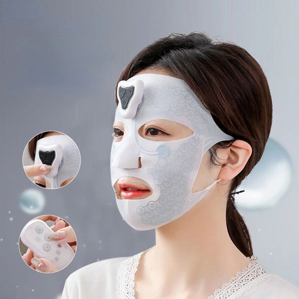 Masque EMS à microcourant basse fréquence, Double menton, réduit la beauté du visage, Machine de Lifting, hydratation, raffermissement de la peau, 240108