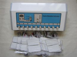 Máquina de adelgazamiento eléctrica Estimulador muscular EMS, dispositivo de electrodos Tens de ondas rusas para perder peso 7561969