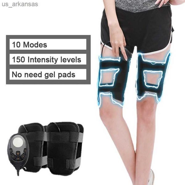 EMS Muscle Stimulator Massage Cuisse Shaper Bandes Pied Jambe Masseur Machine Minceur Ceinture Électrique Pour Perdre Du Poids Bodybuilding L230523