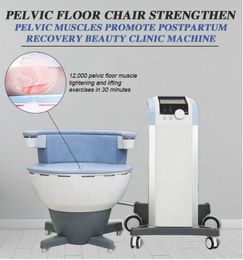 EMS Sedia pelvica Macchina per la riparazione muscolare Allenatore muscolare Pavimento pelvico Riparazione postpartum Pavimento pelvico Elettromagnetico Non invasivo Brucia grassi Ems Muscle Sculpt Chair