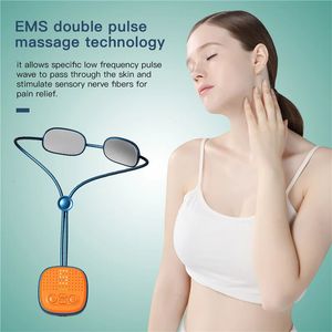 EMS Pulse Mini Nek Massager Trigger Point Deep Tissue Comprimeren Schouder Pijnbestrijding Ketting Cervicale Therapie Thuiskantoor 240314