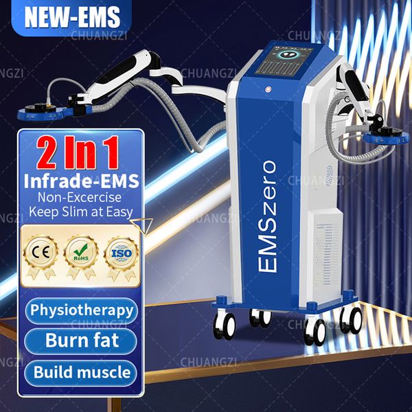 Stimulateur musculaire EMS radiofréquence infrarouge Emszero Neo, équipement amincissant électromagnétique, modelage du corps, 2 poignées