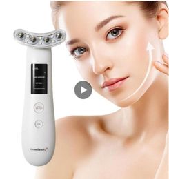 EMS RF électroporation microcourant cou visage levage masseur resserrement de la peau LED thérapie beauté Massage rajeunissement dispositif3682467