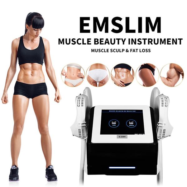 EMS RF haute fréquence électro corps sculptant minceur Machine de beauté EMS sculptant le renforcement musculaire perte de graisse 4 poignées