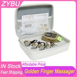 EMS RF Infrarood Body Massager Face Lift Goud Gravitationele diamant vinger Beauty Health Care Machine Radiofrequentie Microstroom Bio lichaamsdruk Ontspannen