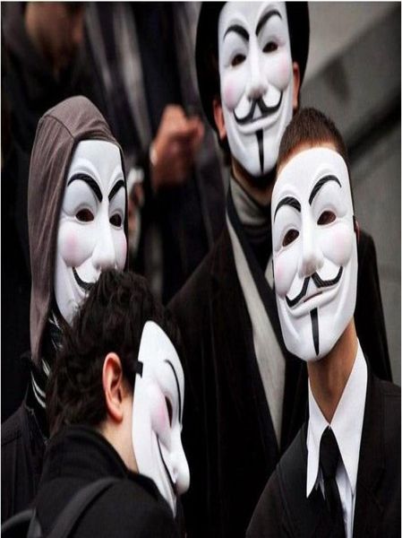 EMS V Vendetta Team Guy Fawkes con Pink Blood Scar Face PP Halloween Masquerada Mascaras Tamaño de adulto1142088