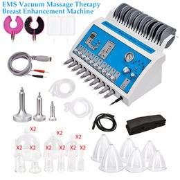 EMS Vacuüm Massage Therapie Machine Uitbreidingspomp Lifting Borstversterker Stimulator Cup en Body Shaping Beauty elektrische spierstimulator Apparaat