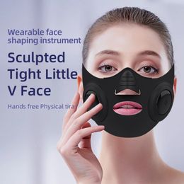 EMS VShape Lifting Massager Afslanken Masker Anti Rimpel Verminderen Dubbele Kin Wang Tillen Riem s Schoonheid Apparaten 240228