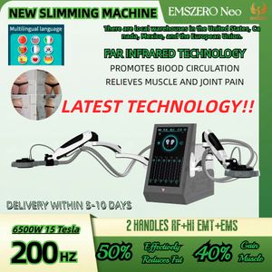 Emslim Black Slimming Emszero 15 Tesla 4800W 2 Poigrer les muscles de stimulation électromagnétique infrarouge augmenter les graisses diminuez l'instrument de beauté