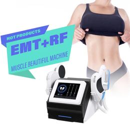 EMSLIM – stimulateur musculaire électrique à 4 poignées, Machine de beauté mince, Ems Rf, Massage en forme de EMS, Machine de sculpture du corps