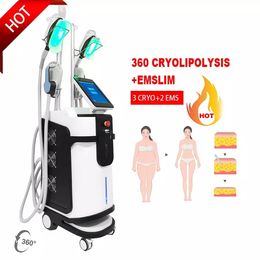 Cryothérapie Refroidissement sculptant Minceur EMSLIM CRYO 2 en 1 HI-EMT Machine EMS Muscle Sculpt Stimulateur musculaire Cryolipolyse Gel de graisse Équipement de beauté