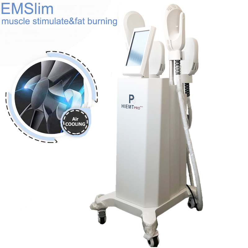 Emslim fat burning tone muscle body sculpting tesla muscles stimulation cellulite slimming machines 4 handles