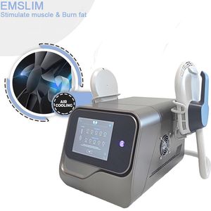 Emslim neo electronic body sculpt shape ems muscle tesla cellulite reduce hiemt butt lift machine 2 handle