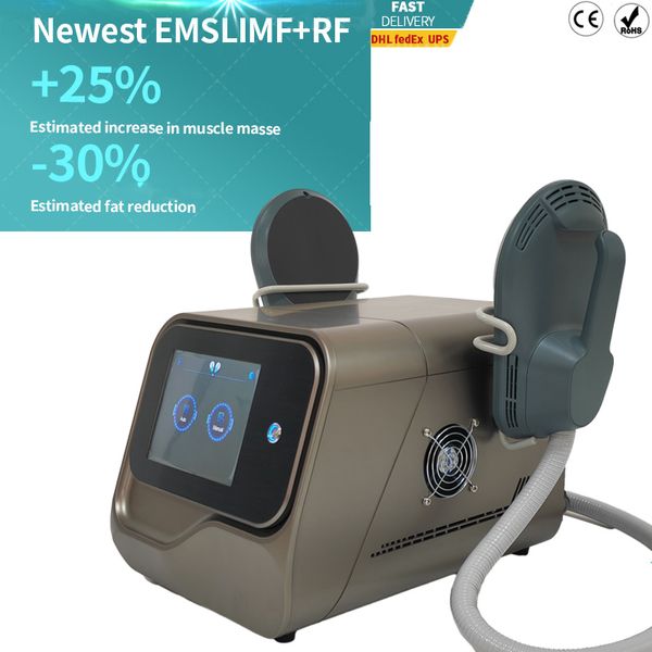 Emslim neo rf tesla body shaping ems electro terapia estimulador muscular hiemt máquina de reducción de grasa 2 mangos