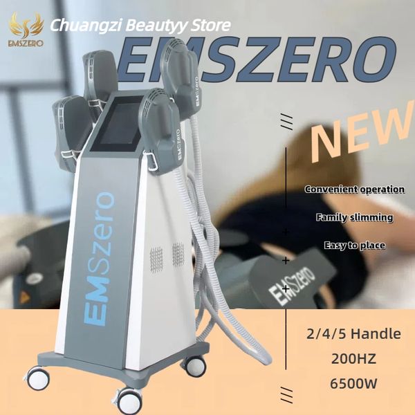 EMSZERO 14 Tesla 6500W EMS RF máquina eléctrica de adelgazamiento muscular Nova Hi-emt almohadilla de estimulación pélvica salón esculpido corporal Emsslim NEO