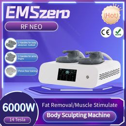 EMSzero 14 Tesla Spierstimulator Elektromagnetische Stimulatie Spier Afslanken Accumulatie Vet Verwijdering Machine Hip Shaping Salon CE