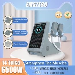 EMSzero 14Tesla 6500W Elektromagnetische spierstimulator Hip Lift Vetverwijdering EMS Body Sculpting Afslanken De nieuwe Neo Hi-emt 2024 CE