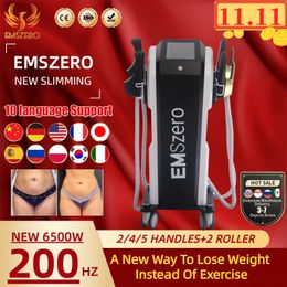 EMSzero 14 Tesla 200HZ pérdida de peso DLS-EMSLIM dispositivo de belleza RF 6500W esculpir EMS NEO adelgazamiento esculpir el cuerpo aumento muscular