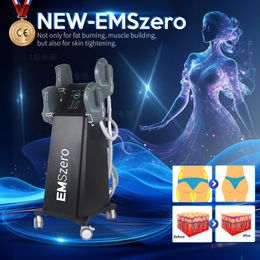 EMSzero 6500W Hi-emt + RF EMS Spierlichaam beeldhouwen Machine met 4 handgrepen RF BekkenstimulatiePadsOptionele salon 2024