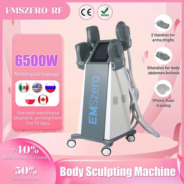 EMSzero-máquina electromagnética para adelgazar, esculpir el cuerpo, dls-emslim 14 Tesla RF 6500W EMS HI-EMT, reducción de grasa corporal, músculo, nuevo