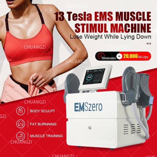EMSzero DLS-EMSLIM Equipo de RF NEO Dispositivo de estimulación muscular Estimulador de piso pélvico Nova para levantamiento de glúteos 13 Tesla Explosión de grasa Instrumento de modelado de grasa