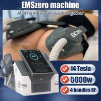 EMSZERO EMS Culpt Items Slim DLS-EMSLIM Nova 14 Tesla Hi-EMT Machine avec des poignées RF 2/4/5 et un tampon de stimulation pelvienne facultatif