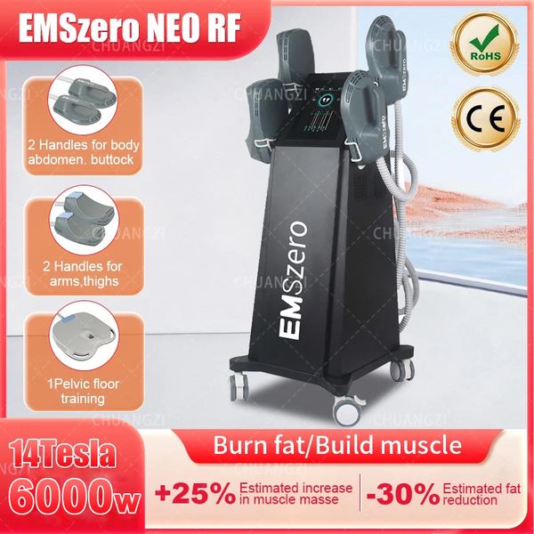 EMSzero HI-emt électromagnétique EMS RF 6000W, Machine de sculpture des fesses, stimulateur musculaire, Massage de mise en forme du corps, nouveau 2024