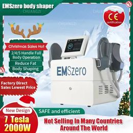 EMSzero Haute Fréquence HIEMT NEO Sculpt Building Muscle 4 Poignée 14 Tesla 6000W Fat Burning Muscle Stimulator