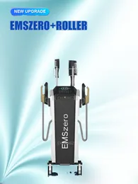 EMSZERO Plus Equipo de rodillos 4 manijas Descomposición de grasa Muscle Booster DLS-EMSlim 14 Tesla RF Adelgazamiento vertical
