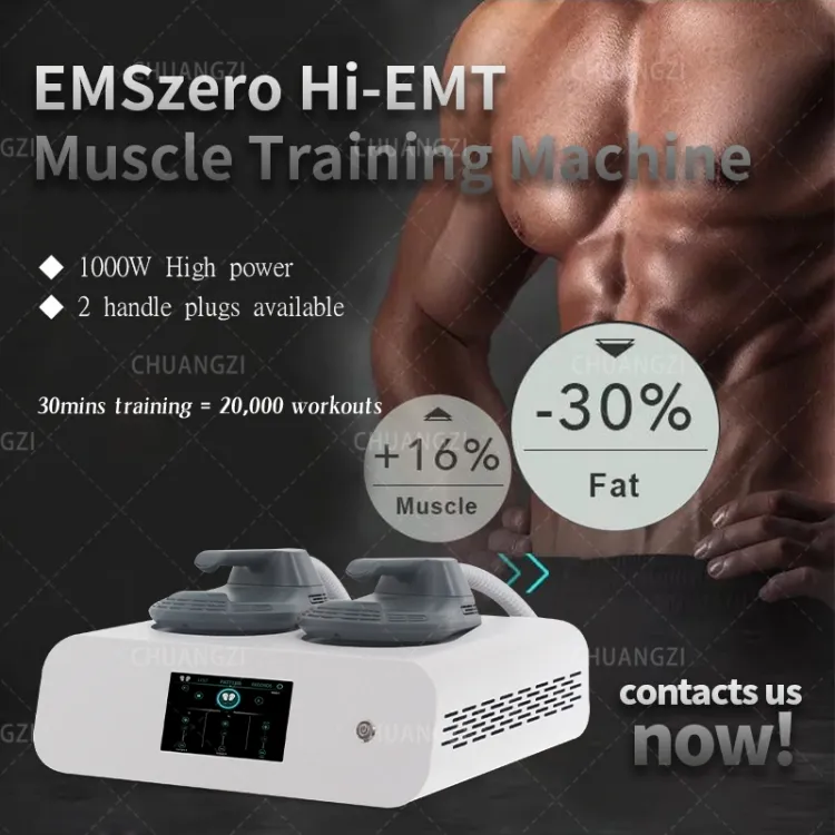 EMSzero Sculpt Dispositivo di stimolazione muscolare Corpo elettromagnetico portatile Dimagrante Stimolatore muscolare Rimozione del grasso Corpo Dimagrante Macchina muscolare