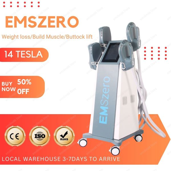 Emszero-máquina adelgazante para esculpir el cuerpo, máquina reductora de grasa con 2/4/5 asas, estimulador electromagnético muscular, salón de belleza de 6500W