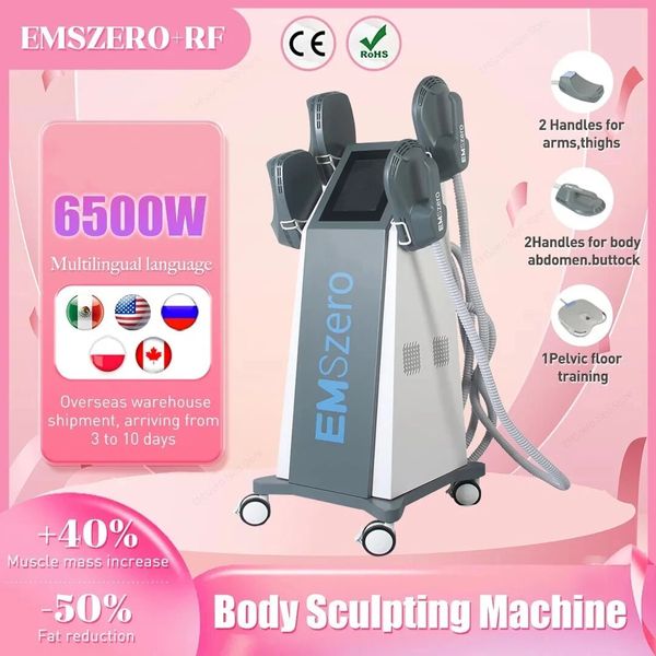 EMSzero adelgazante EMS Hiemt máquinas que reducen la estimulación electromagnética esculpir músculos glúteos culturismo profesional 6500w salón de belleza portátil