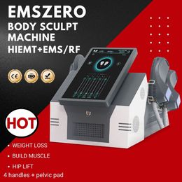 EMSZERO Slankmachine Elektromagnetische spier Stimuleert Body Contouring Sculpting -apparatuur met RF -bekkenblokken Beschikbaar Factory Outlet