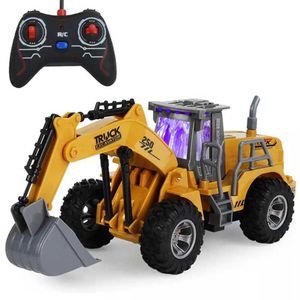 EMT EGT1 2 4G Télécommande Pelle Bulldozer 132 Grue Béton Camion 5 canaux Génie Électrique Véhicule Enfant Jouet Boy276S