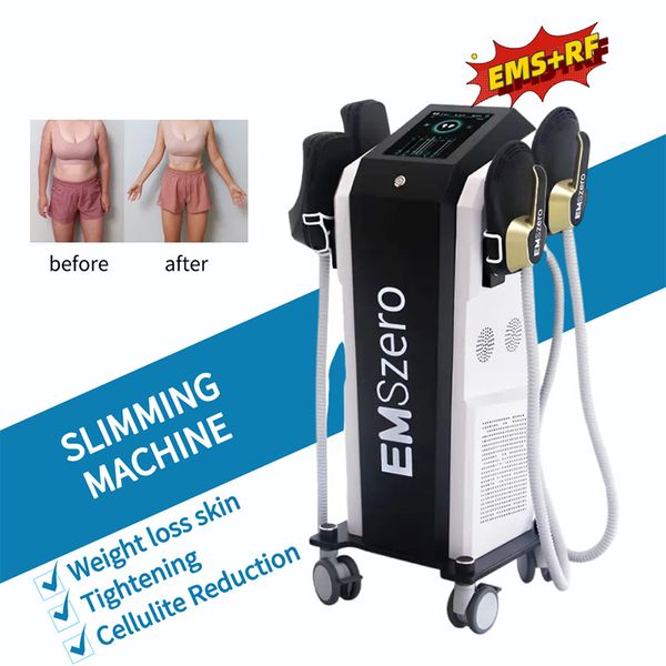 EMT EMS Body Slimming Shaping Estimulador muscular electrónico 4 manijas Ems Neo RF Slim Muscle Sculpting Machine