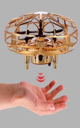 EMT MN2 4axis UFO Induction Aircraft Toy Gsture Senting Drone Lumières colorées USB Protection de charge