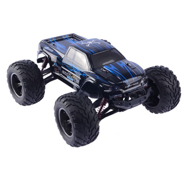 O4 1/12-2.4G-Télécommande Monster Truck 42 km/h, voiture tout-terrain 4 roues motrices, engrenage différentiel, cool drift, 4 amortisseurs, cadeau pour garçon, 2-1