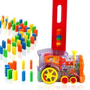 Train électrique Q6, placement automatique de cartes Creative Domino, avec son lumineux, jouet éducatif scientifique, interactif parent-enfant, cadeau d'anniversaire pour enfant de Noël, USEU