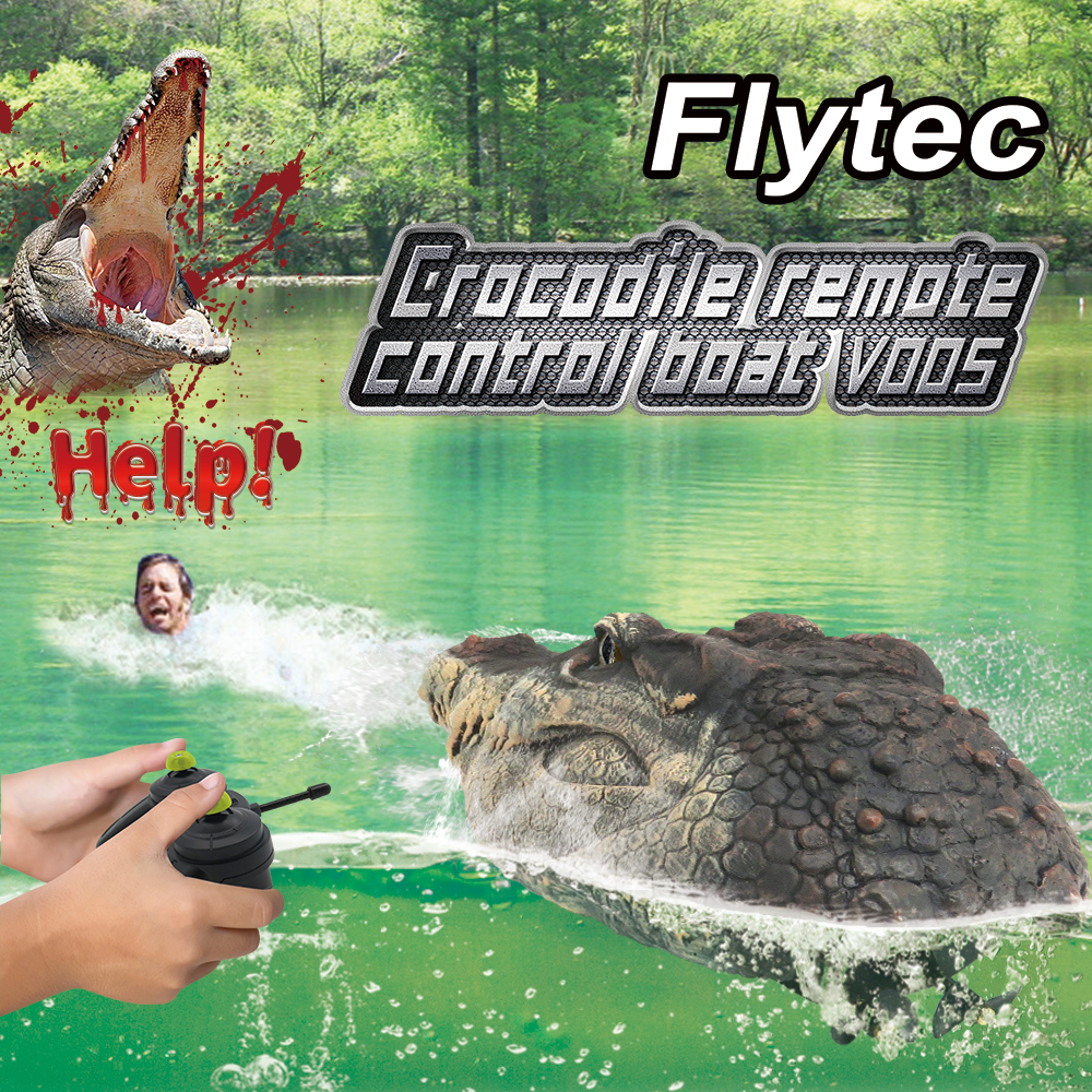 Q2 2.4G Pilot Control Głowa krokodyla, Zwierzęta RC, elektryczna zabawna przerażająca zabawka, pływanie w wodzie, żart