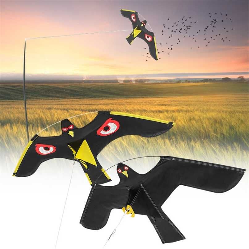 Emulation Flying Hawk Kite Bird Scarher Drive Repelgent for Garden Scarecrow Yard Repeller 211025