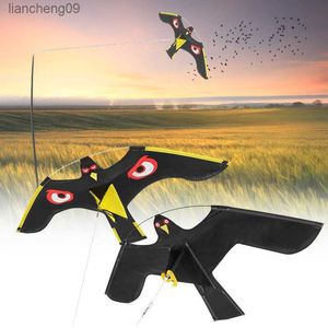 Emulation Flying Hawk Kite Bird Scarer Drive Bird Kite Répulsif contre les oiseaux pour le jardin Épouvantail Yard Répulsif contre les oiseaux L230620