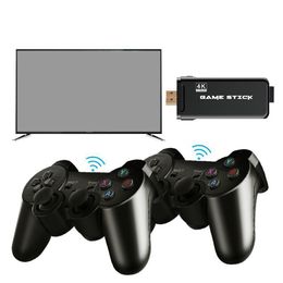 EMX-L41 U8 4K TV Videojuegos Stick Sistema LINUX Juegos clásicos retro de 64 bits con controlador inalámbrico 2.4G Salida HDTV para jugadores duales Regalo