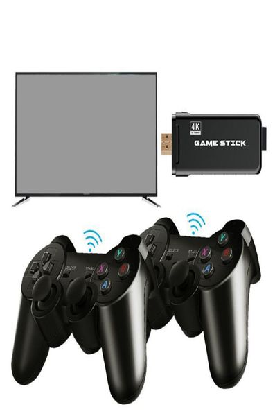 EMXL41 U8 4K TV Games vidéo Stick Linux System Retro Classic 64 bits avec une sortie HDTV de contrôleur sans fil 24G pour double play3925711