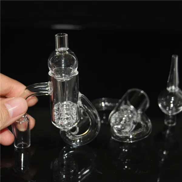 Enail Quartz Banger Accessoires Fumeurs 10mm 14mm Mâle ou Femelle Poli Joint Set Mini Tasse Bouillante pour Dab Rigs verre nectar
