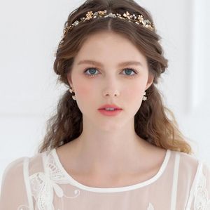 Emaille Blossom Crystal Hair Vine Bridal Hairband Acessoires Bruiloft Hoofdbanden Haaraccessoires Hoofdbanden Hoofdenpunten voor Huwelijk