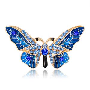 émail papillon broche bijoux papillon en forme de strass broches Corsage broches mode femmes bijoux